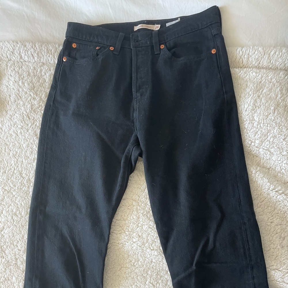 Levi’s Wedgie Straight Black Jeans - women’s, size 28